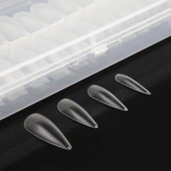 Nails Company Flexi Form Tips  Totally Clear Almond 240 sztuk