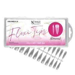 Nails Company Flex Form Totally Clear - ALMOND 240 sztuk