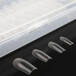 Nails Company Flexi Form Tips Totally Clear Square 240 sztuk