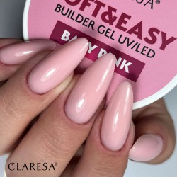 Claresa Żel Budujący Soft&Easy Baby Pink 45 g