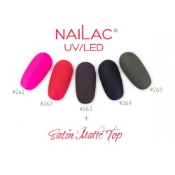 NaiLac Top Hybrydowy Satin Matte 004 7ml