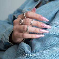 Makear Żel Budujący Gel&Go GG23 Glitter Rose 15 ml