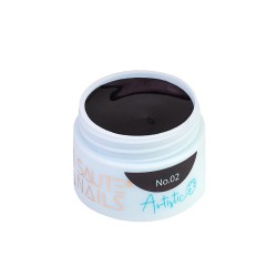 Saute Nails Artistic No. 02 Żel do zdobień czarny 5g| Hurtownia LaDiosa.pl