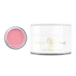 Żel budujący Z Drobinkami YOSHI Self Leveling Gel Glitter PRO 50ml No.5