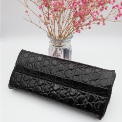 Poduszka Pod Ręce Eco Skóra Serca Czarna