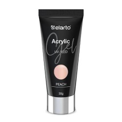Elarto Akrylożel Brzoskwiniowy Do Budowania Paznokci Acrylic Gel Peach 30g
