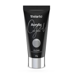 Elarto Akrylożel Transparentny Do Budowania Paznokci Acrylic Gel Clear 30g