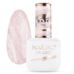 Nailac Baza Kauczukowa Rubber Base Rose 7ml
