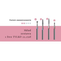 IQ Nails Mini Zestaw Frezów Do Usuwania Skórek Set Mani 6