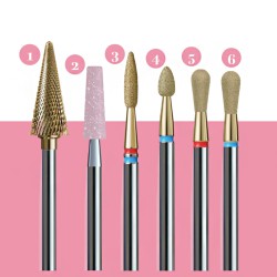 IQ Nails Zestaw Frezów Do Manicure Matka Polka Hybrydowa