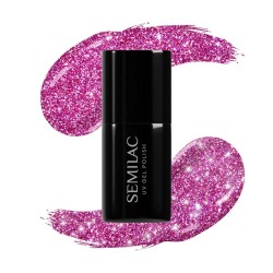 Semilac Lakier Hybrydowy 462 Pink Bubbles Z Efektem Flash 7ml