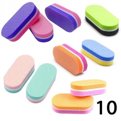 Polerka Prosta Mini Blok Polerski Do Paznokci 10 Sztuk