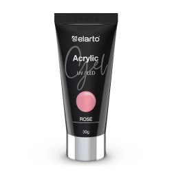Elarto Akrylożel Różowy Do Budowania Paznokci Acrylic Gel Pink 30g