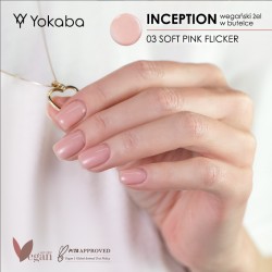 Yokaba Żel Budujący W Pędzelku Inception 03 Soft Pink Flicker 30ml