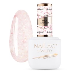 NaiLac Baza Kauczukowa Glammy Base Milk&Powder 7ml