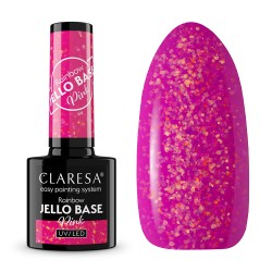 Claresa Baza Hybrydowa Rainbow Jello Base 5g Różowa