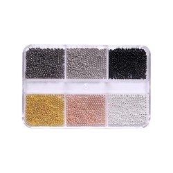 Kawior Do Paznokci W Kasetce 1mm Mix Kolor