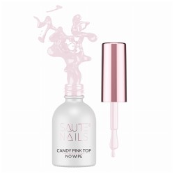 Saute Nails Top Hybrydowy No Wipe Candy Pink 8ml