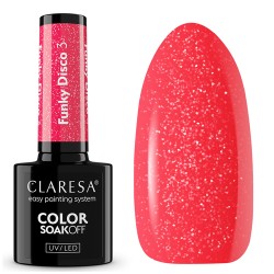 Claresa Lakier Hybrydowy 3 Funky Disco 5g Różowy