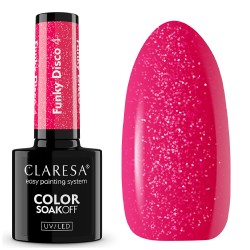 Claresa Lakier Hybrydowy 4 Funky Disco 5g Ciemny Róż