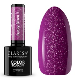 Claresa Lakier Hybrydowy 5 Funky Disco 5g Fioletowy