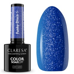 Claresa Lakier Hybrydowy 6 Funky Disco 5g Niebieski