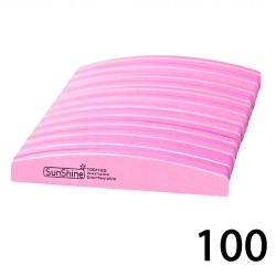Polerka Do Paznokci Łódka 100/180 Różowa 100 Sztuk