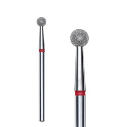 Staleks Frez Diamentowy Kulka Czerwona FA01R040