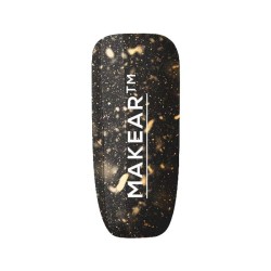 Makear Top No Wipe Z Drobinkami Folii Gold 8ml