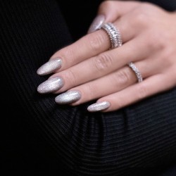 Makear Lakier Hybrydowy MCL03 Silver Purr 8ml Cat Eye