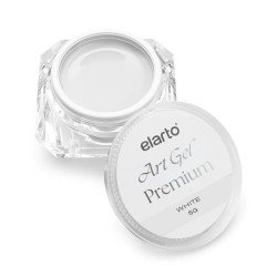 Elarto Żel Do Zdobień Art Gel Premium White 5g