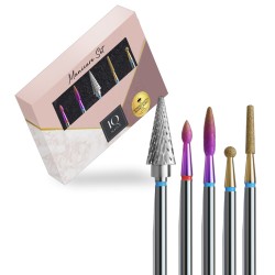 Frezy Do Paznokci IQ Nails Zestaw  Manicure Set Mani Expert 11 5 Sztuk