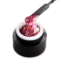 EM Nail Żel Do Zdobień Premium Glitter Artgel Be Mine Pink 6 5ml