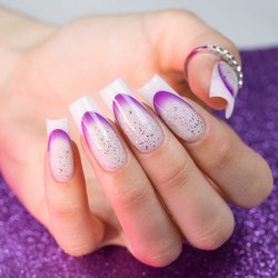 Naklejki Samoprzylepne French Ombre SD1926 Fiolet