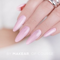 Makear Top Hybrydowy Cat Eye No Wipe Pink 8ml
