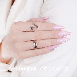 Makear Top Hybrydowy Cat Eye No Wipe Silver 8ml