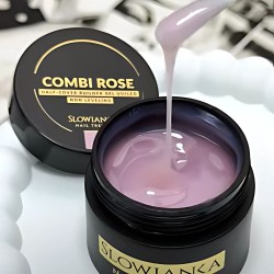 Slowianka Żel Budujący Non-Leveling Combi Rose Half Cover 15g