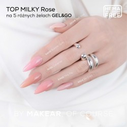 Makear Top Hybrydowy Milky Rose 8ml