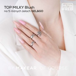 Makear Top Hybrydowy Milky Blush 8ml