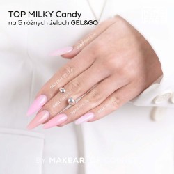 Makear Top Hybrydowy Milky Candy 8ml