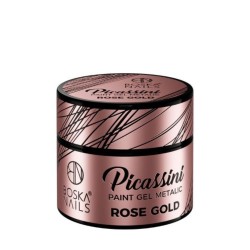 Boska Nails Żel Do Zdobień Picassini Metalic Paint Gel Rose Gold 5ml