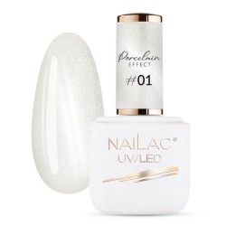 NaiLac Lakier Hybrydowy Porcelain Effect 01 7ml