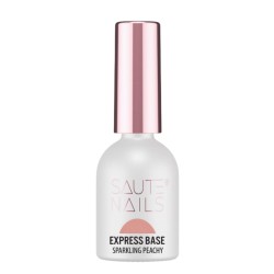 Saute Nails Baza Hybrydowa Express Base Sparkling Peachy 8ml
