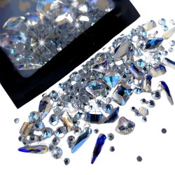 Cyrkonie Kryształowe Na Paznokcie Blue 170 Sztuk Blue
