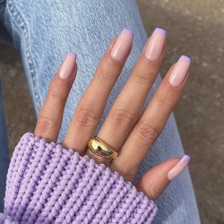 Nails Company Flexi Form Tips Totally Clear Short Square 240 sztuk