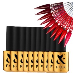 FOX Lakier Hybrydowy Lipstick Cała Kolekcja Zestaw 7ml | Ladiosa.pl