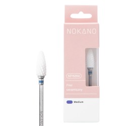 Nokano Frez Ceramiczny Stożek Szyszka Medium – do hybrydy i żelu | Ladiosa.pl