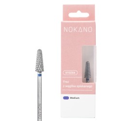Nokano Frez Stożek Medium z Węglika – do żelu i hybrydy | Ladiosa.pl