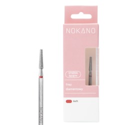 NOKANO frez diamentowy stożek ścięty Soft 2,35 mm – delikatny frez do manicure i pielęgnacji skórek