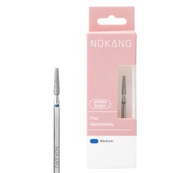 NOKANO frez diamentowy stożek ścięty Medium 2,35 mm – uniwersalny frez do opracowania paznokci i skórek